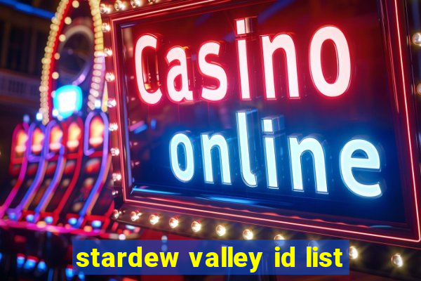 stardew valley id list